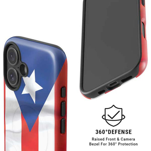 Puerto Rico Flag iPhone 16 Magsafe Impact Case